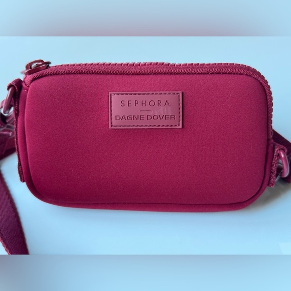 Dagne Dover x Sephora Neoprene Crossbody Bag – Burgundy / Deep Red - Picture 2 of 7